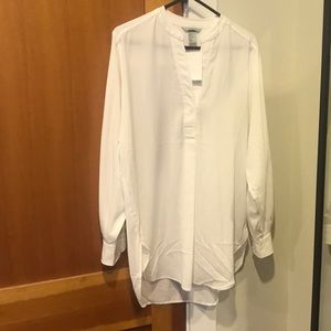 White flowy shirt